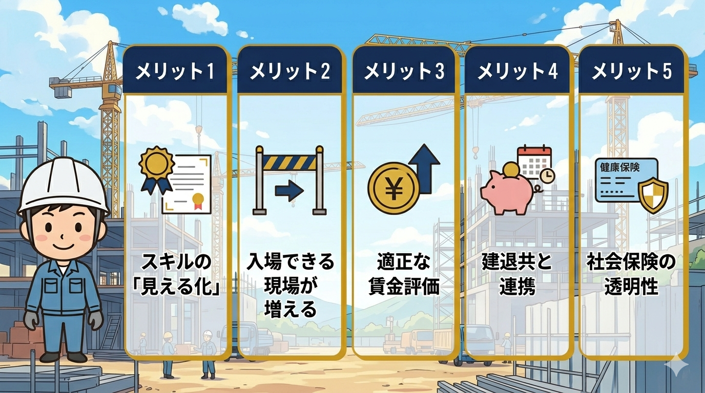 CCUSに登録する5つのメリット インフォグラフィック