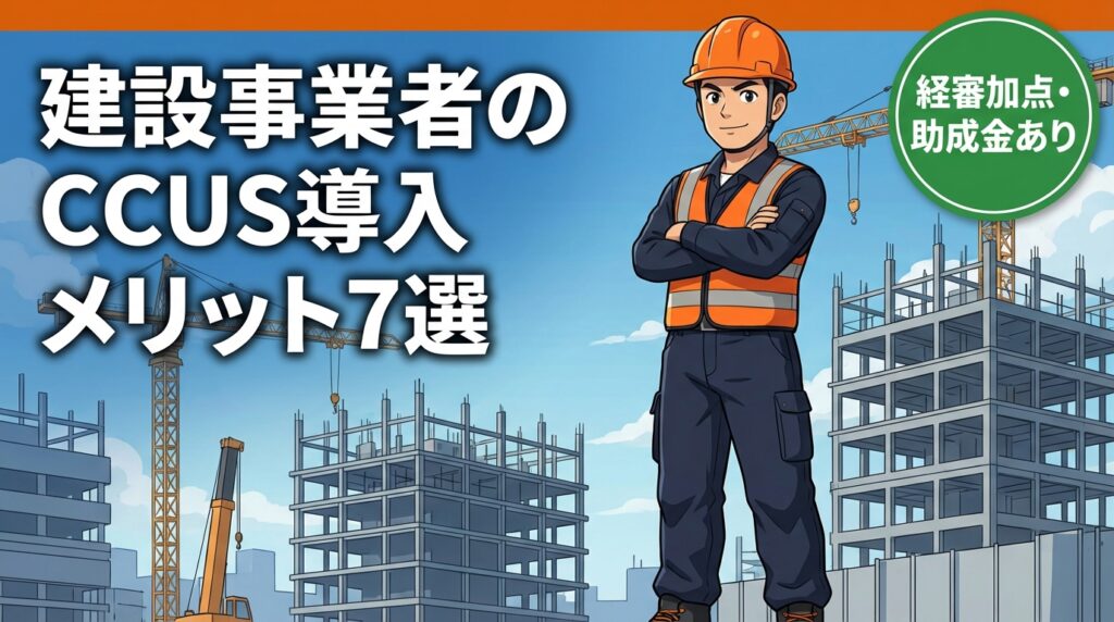 建設事業者のCCUS導入メリット7選