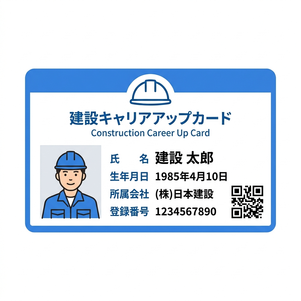CCUSキャリアアップカード イラスト