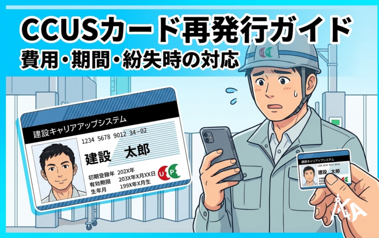 CCUSカードの再発行手続き完全ガイド|費用・期間・紛失時の対応を行政書士が解説【2026年】