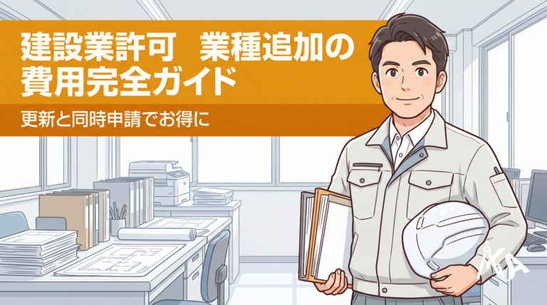 建設業許可の業種追加費用完全ガイド アイキャッチ画像